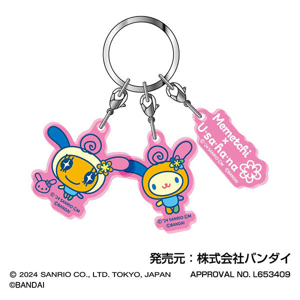 『たまごっち×サンリオキャラクターズ』3連アクリルキーホルダー  10 めめっち×ウサハナ